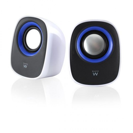 Notebook Speaker Ewent EW3513, USB, 2.0, 2.5W x 2, White
