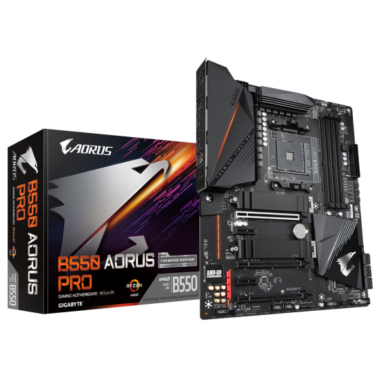 Motherboard GIGABYTE B550 AORUS PRO Socket AM4, 4 x DDR4, RGB Fusion 2.0