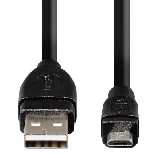 Cable USB 2.0 Micro B Plug - A Plug, 0.75 m, 1 Star, Shielded