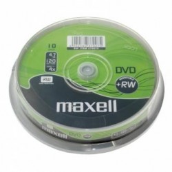 DVD+RW MAXELL, 4,7 GB, 4x, 10 бр.