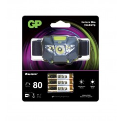 Челник/Фенер с диоди GP BATTERIES CH32 Entry level  с 3 батерии ААА 80 лумена