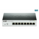 Суич D-Link DGS-1100-08P, 8 портов PoE 10/100/1000 Gigabit Smart Switch, управляем, за монтаж в шкаф