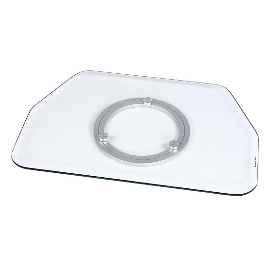 Hama Rotary TV Stand, glass, clear