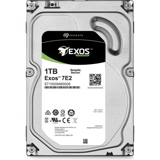 HDD SEAGATE Exos 7E2, 1TB, 128MB, SATA 6.0Gb/s, 7200rpm, ST1000NM0008