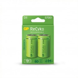 Акумулаторна Батерия GP R20 D 5700mAh NiMH Recyko 2 бр. в опаковка GP Акумулаторна Батерия GP R20 D 5700mAh NiMH Recyko 2 бр. в опаковка GP