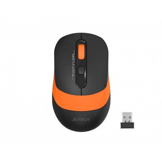 Optical Mouse A4tech FG10S Fstyler, Wireless, silence Orange