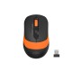 Оптична мишка A4tech FG10S Fstyler, безжична безшумна, Черен/Оранжев