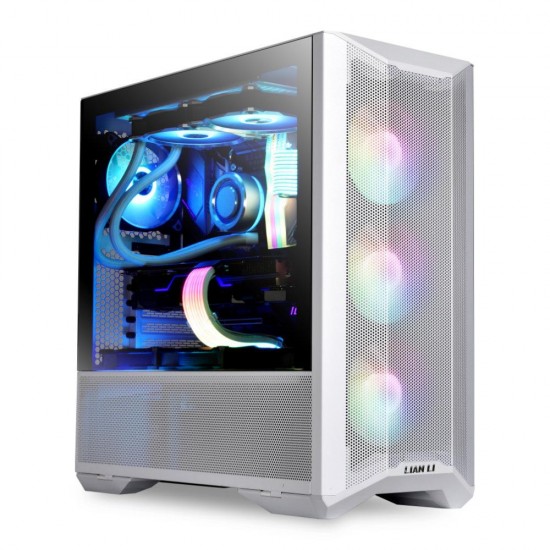 Case Lian Li LANCOOL II Mesh Mid-Tower, Tempered Glass, DRGB, White
