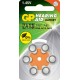 Батерия цинково въздушна GP ZA13 6 бр. бутонни за слухов апарат в блистер