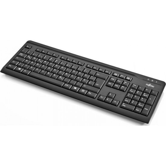 Мултимедийна клавиатура Fujitsu KB410, Черна, USB Multimedia keyboard Fujitsu KB410, Black, USB