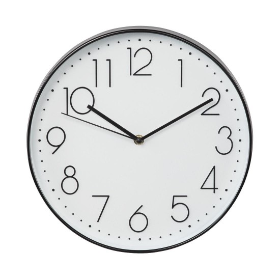 Hama "Elegance" Wall Clock, diameter 30 cm, quiet, black/white