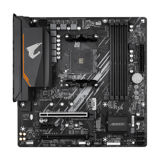 Motherboard GIGABYTE B550M AORUS ELITE  Socket AM4, 4 x DDR4, RGB Fusion 2.0