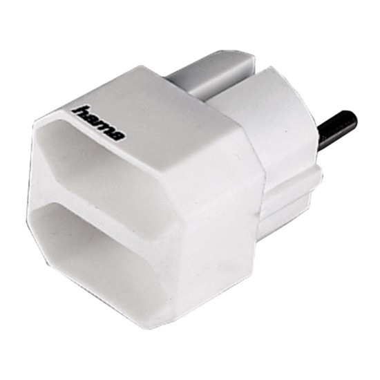 2-way Multi-Plug, white, 2 pcs.  HAMA-47631