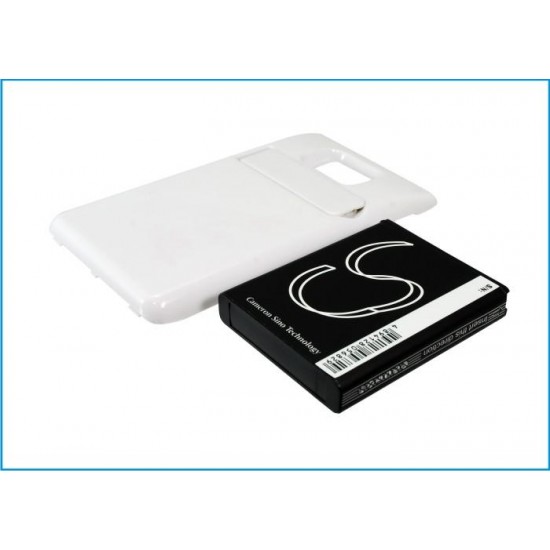 Mobile battery for Samsung Galaxy S II, Galaxy S2, GT-I9100 Extended with White Color Back Cover 3.8V 1700mAh CAMERON SINO