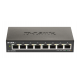 Суич D-Link DGS-1100-08V2, 8 портов 10/100/1000 Gigabit Smart Switch, управляем,