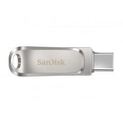 USB памет SanDisk Ultra Dual Drive Luxe, 64GB, USB 3.1 Gen 1, USB-C, Сребрист