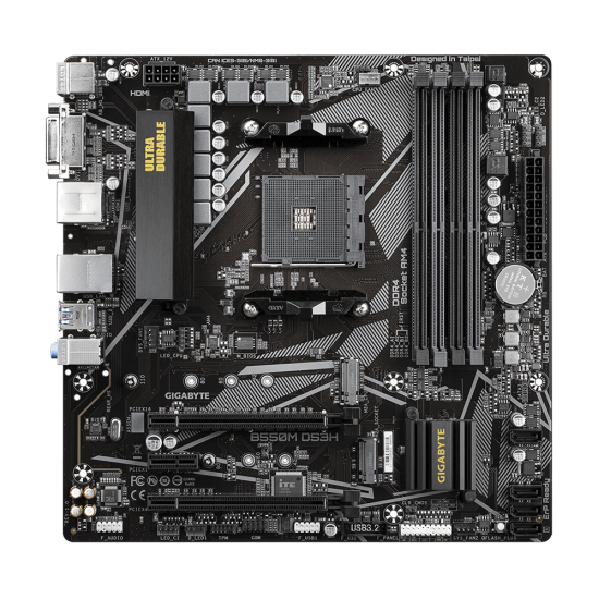 Motherboard GIGABYTE B550M DS3H 1.x Socket AM4, 4 x DDR4