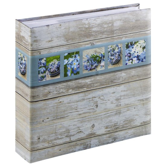 Hama "Rustico" Memo Album, for 200 photos with a size of 10x15 cm, white/blue