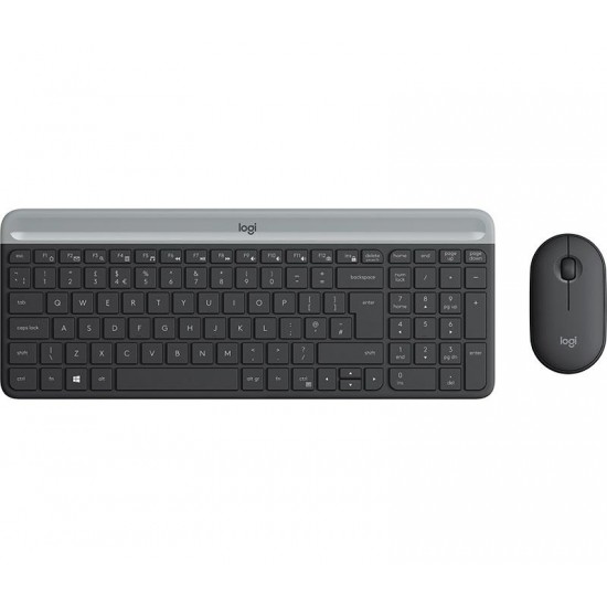 Wireless Keyboard and mouse set Logitech MK470, Black