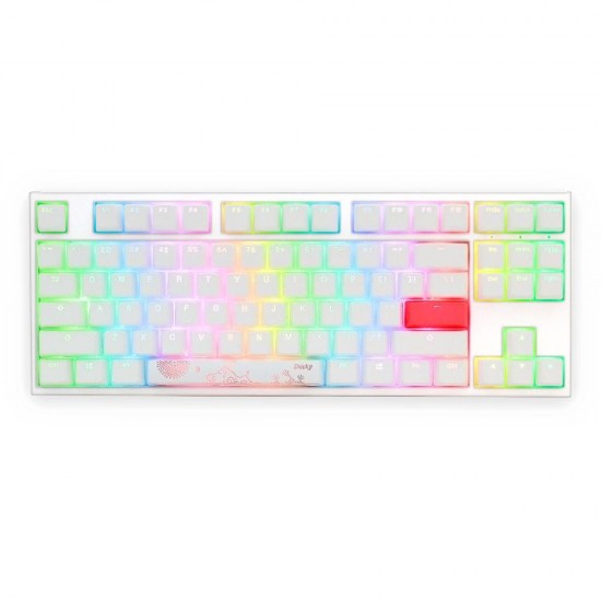 Mechanical Keyboard Ducky One 2 TKL White RGB, Kailh BOX White
