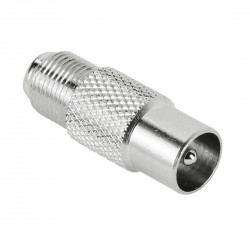 Адаптер HAMA SAT Adapter, SAT- F конектор женски -  коаксиален конектор , метален корпус