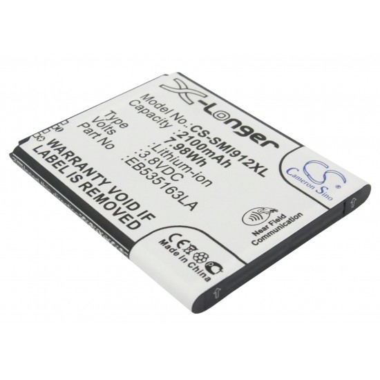Mobile battery for Samsung Galaxy Gradn Duos 3.8V 2100mAh CAMERON SINO