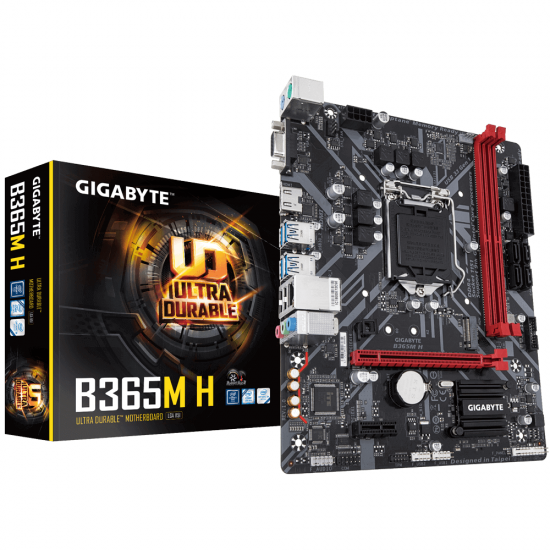 Motherboard GIGABYTE B365M-H, Socket 1151 (300 Series), 2 x DDR4