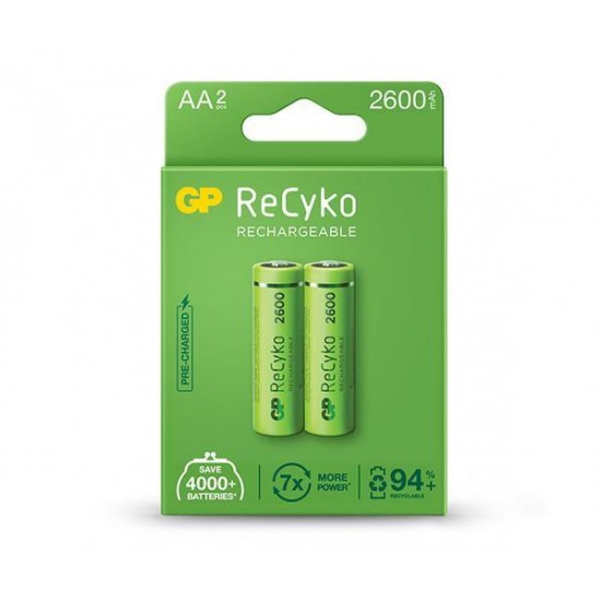 Rechargeable Battery GP R6 AA 2600mAh NiMH 2 бр. 270AAHCN-GB2 Gift box GP