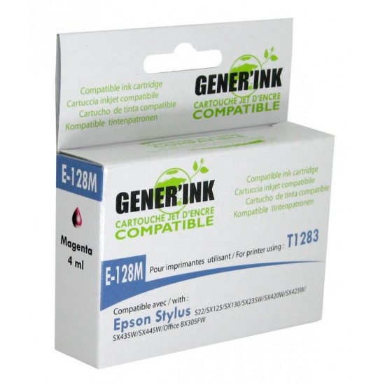 Ink cartridge GENERINK T1283 EPSON, Magenta