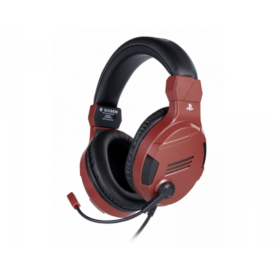 Gaming headset Nacon Bigben PS4 Official Headset V3 Red, Microphone, Red