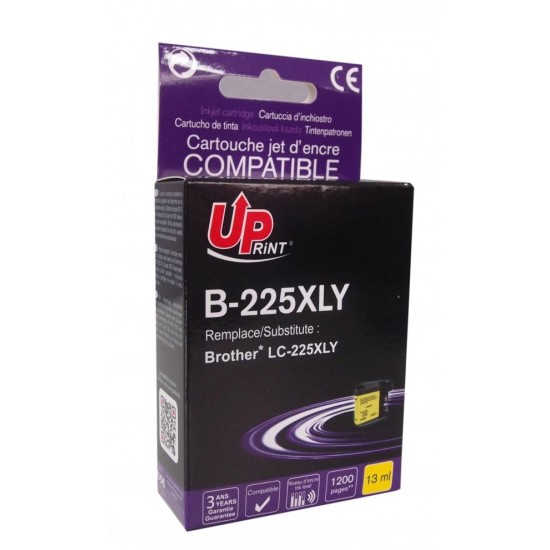 Ink cartridge UPRINT LC225XL BROTHER, Yellow