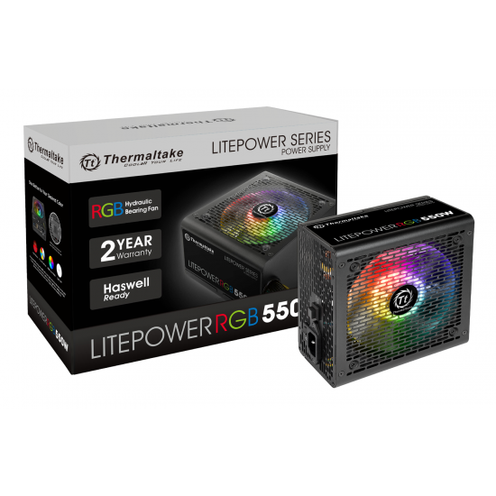 Захранващ блок Thermaltake LitePower 550W RGB (230V) Power Supply Thermaltake LitePower 550W RGB (230V)