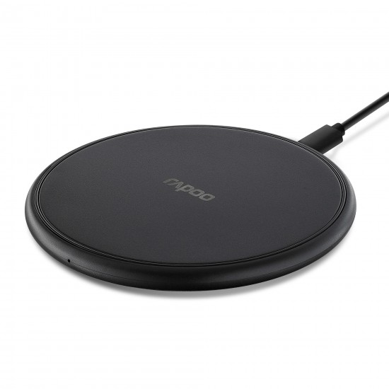 Wireless Charger for Smartphones RAPOO XC100, Qi, 7.5/10W, Black