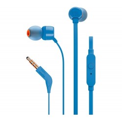 Слушалки JBL T110, In Ear, Син