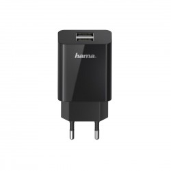 Мрежово зарядно HAMA Universal, 2 x USB-A, 2.1 A, Черен Мрежово зарядно HAMA Universal, 2 x USB-A, 2.1 A, Черен