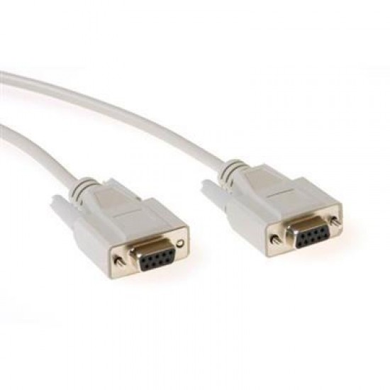 Cable ACT AK2316, 3 metre Serial 1:1 connection cable 9 pin D-sub female - 9 pin D-sub female