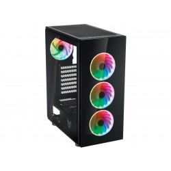 Кутия FSP Group CMT340 ARGB Gaming TG, ATX, Черен
