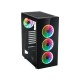 Кутия FSP Group CMT340 ARGB Gaming TG, ATX, Черен