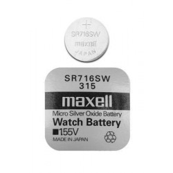 Бутонна батерия сребърна MAXELL SR-716 SW 1.55V /315/
