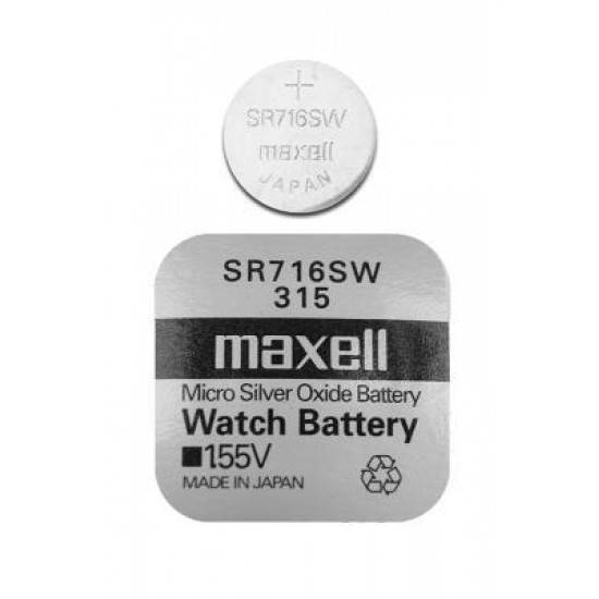Button Battery Silver MAXELL SR-716 SW 1.55V / 315 /