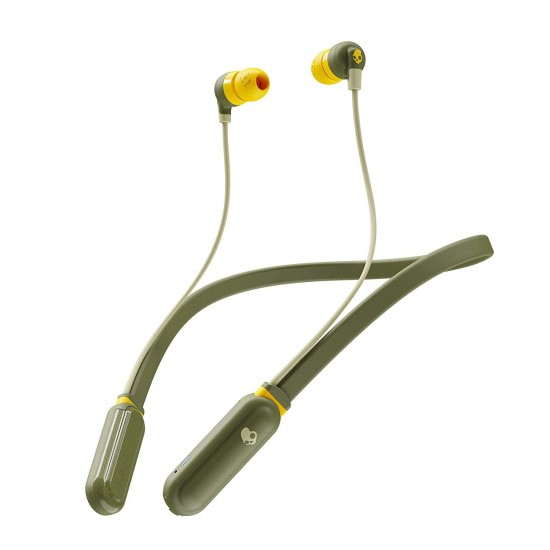 Bluetooth headphones in-ear Skullcandy INKD + Wireless Green / Olive Yellow