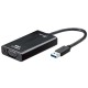 Адаптер j5create JUA310, USB 3.0 към VGA, 129.5mm, черен
