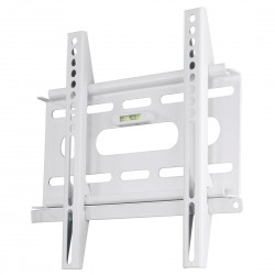 Стенна стойка за TV HAMA Ultraslim 84466, Фиксирана, 37", 25 кг, Бял