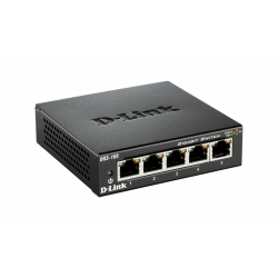 Суич D-Link DGS-105/E, 5 портов, 10/100/1000, Gigabi, метален корпус