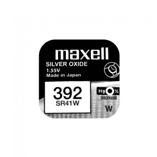 Button Battery Silver MAXELL SR-41 SW /384/392/AG3  1.55V