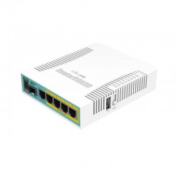 Рутер MikroTik RB960PGS, 128MB, 5x Gigabit LAN, PoE, USB, 10/100/1000Mbit, WiFi, RouterOS L4