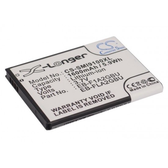Mobile battery for Samsung Galaxy S II, Galaxy S2, GT-I9100 SMI9100XL 3.7V 1600mAh CAMERON SINO