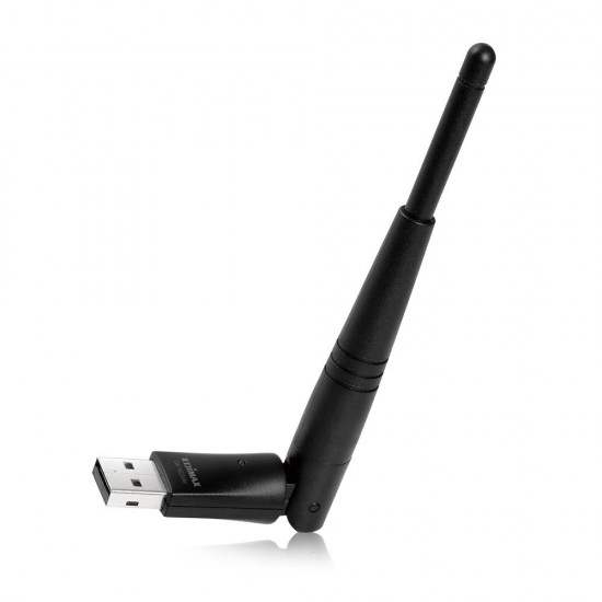 Wireless Adapter EDIMAX EW-7612UANv2, USB, Realtek, 1T2R, 2.4Ghz, 802.11n/g/b