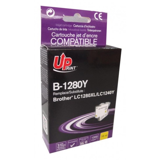 Ink cartridge UPRINT LC1280XL/1240 BROTHER, Yellow