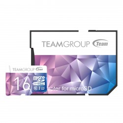 Карта памет Team Group Color Card II 16GB Micro SDHC/SDXC UHS-I U3 + SD Adapter